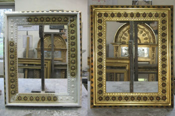 Enlargement - Remodeling - Gilding Orientalist framework. Enlargement - Remodeling - Gilding Orientalist framework.